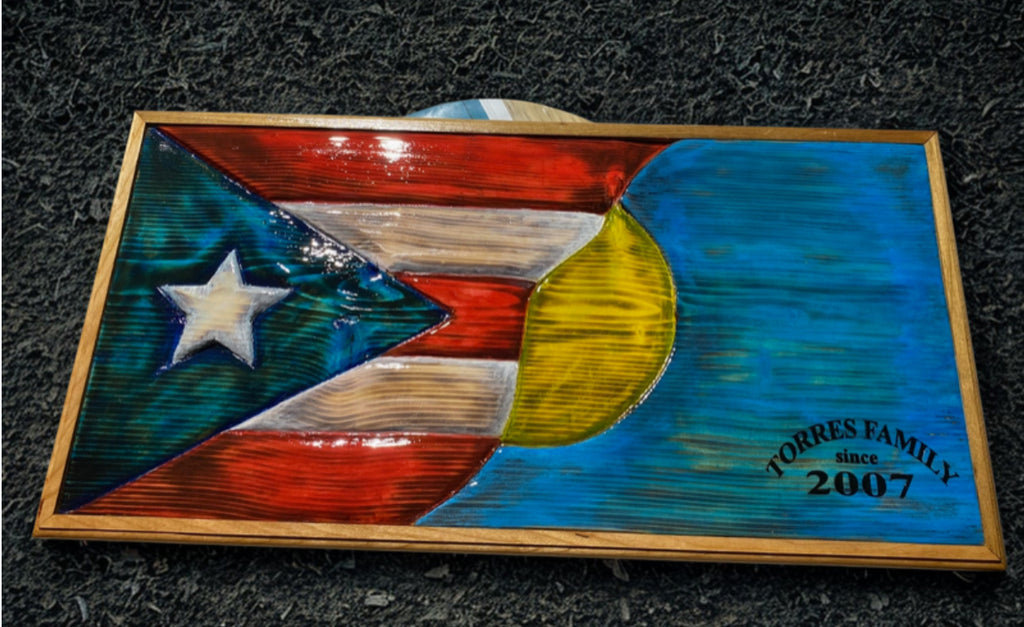 Mixed-and-Mash Flag Plaque