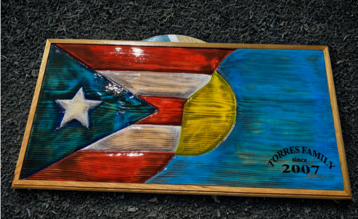Mixed-and-Mash Flag Plaque