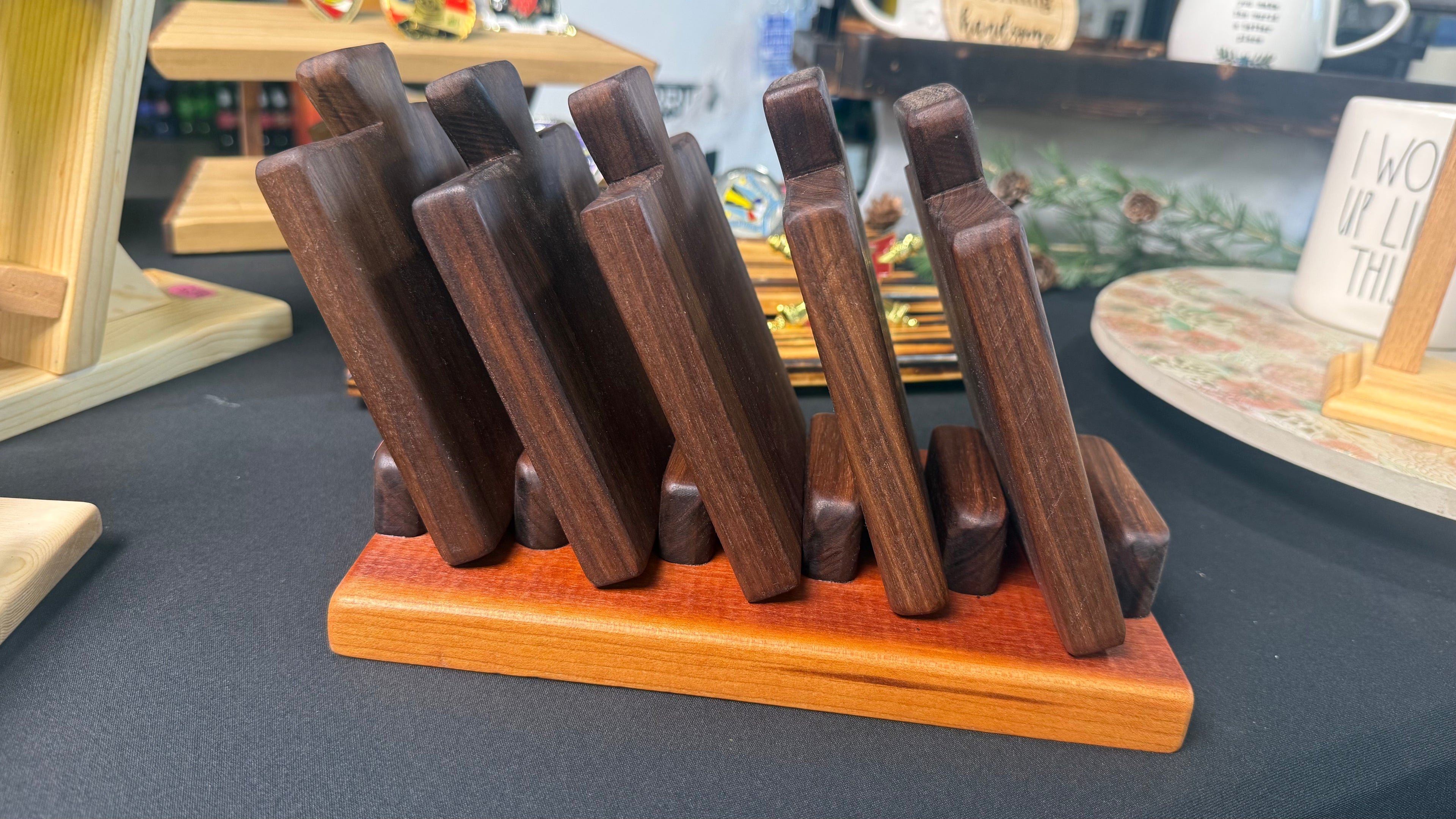 *set* personal size serving tray—or drink coasters.