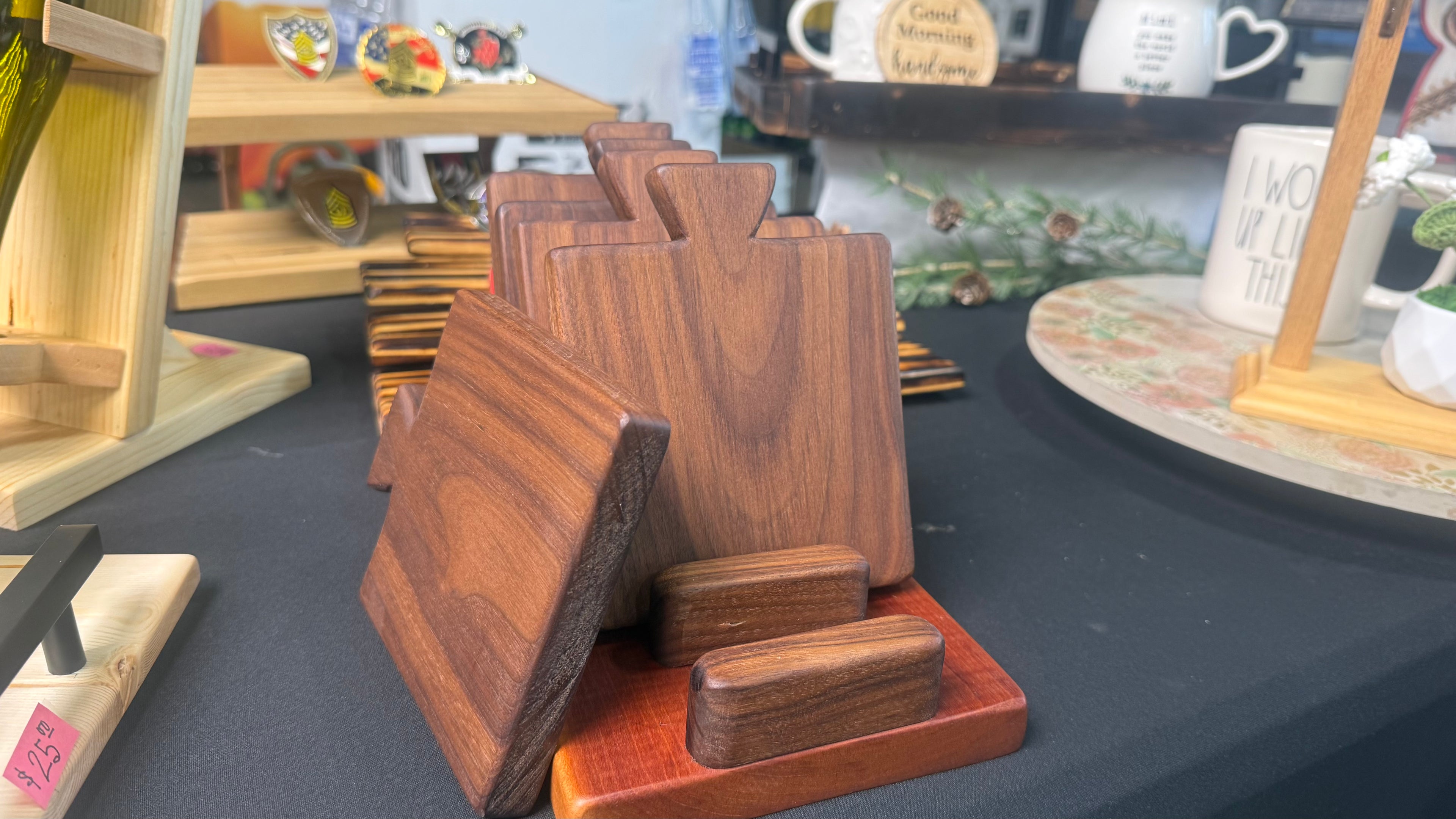 *set* personal size serving tray—or drink coasters.