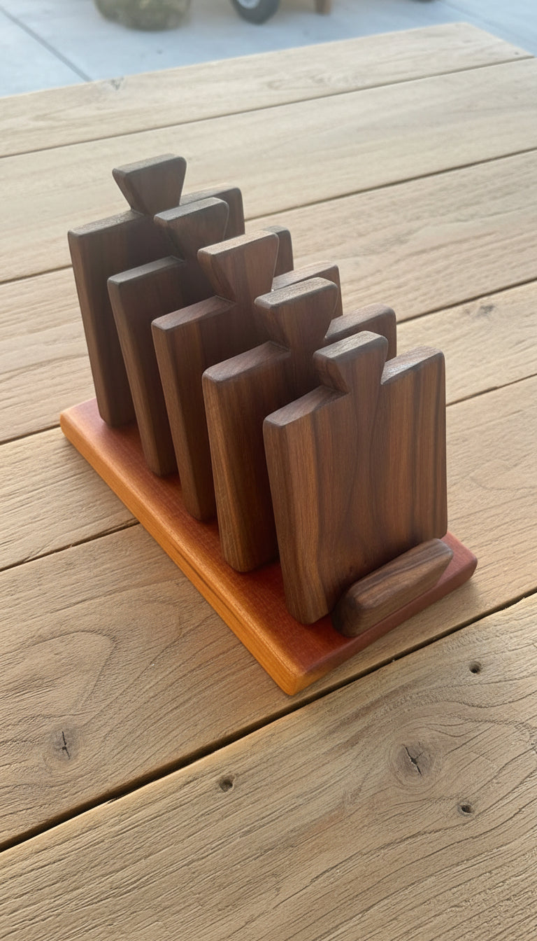 *set* personal size serving tray—or drink coasters.